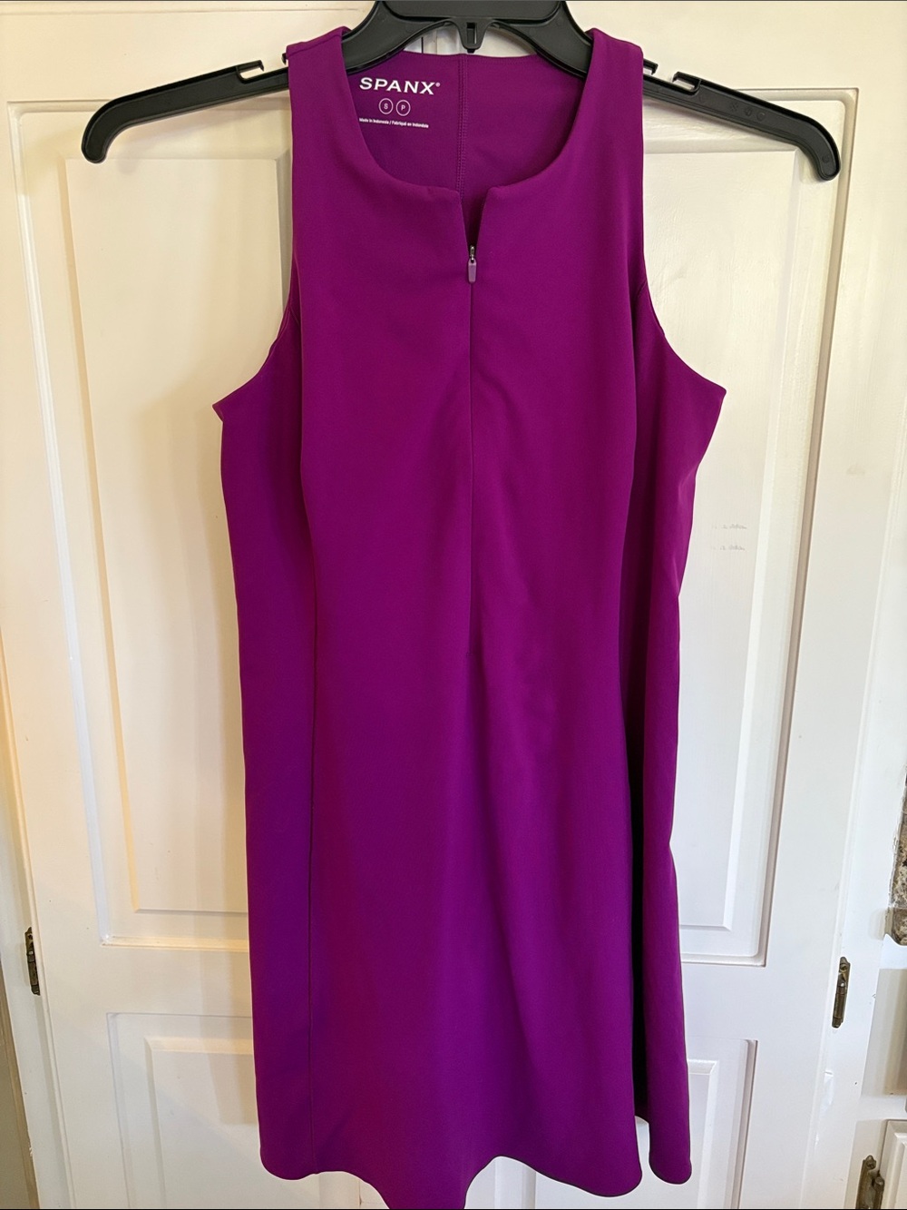 SPANX Sleeveless Magenta Shift Dress